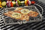 Char-Broil Commercial Series Grill Parts: Fish/Veggie Basket - Stainless Steel - (11in. x 8in. x 2-1/4in.)