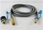 Charmglow Grill Parts: 3/8in. Gas Hose with Quick Connect Kit - 3/8in. Fittings (10ft.)