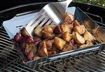 grill parts: Large Grilling Basket - Stainless Steel - (15in. x 13-1/2in. x 2-1/4in.) (image #2)