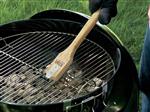 Char-Broil Performance Series Grill Parts: Grill Brush - 18in. Bamboo - Wide Bristle Head &amp; Scraper
