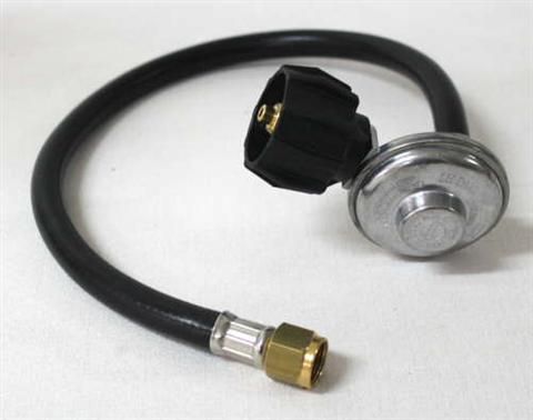 grill parts: 18" Hose and Regulator Assembly With Female Hex Nut Manifold Connector
