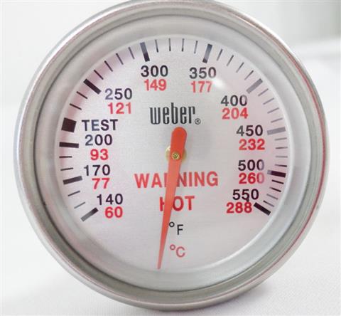 grill parts: Temperature Gauge - Analog Gas Grill Thermometer - (140-550°F/60-288°C)