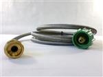 grill parts: Propane Adapter Hose - Stainless Steel Overbraid - (14ft.) (image #2)