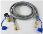 Jenn Air Grill Parts: Oversize 1/2in. Gas Hose with Quick Connect Kit - 1/2in. Fittings (10ft.) 