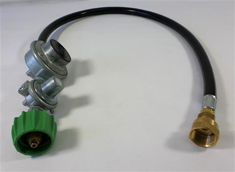 grill parts: Commercial 2-Stage Regulator - 30in. HD Hose - 3/8in. Fittings