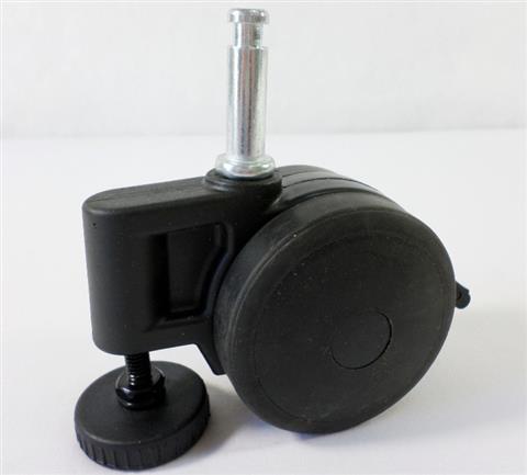 grill parts: Levelling/Locking Swivel Caster "With Mounting Post", Broil King Baron