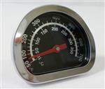 Broil King Signet & Sovereign Grill Parts: Large Chrome Lid Temperature Gauge, Broil King 