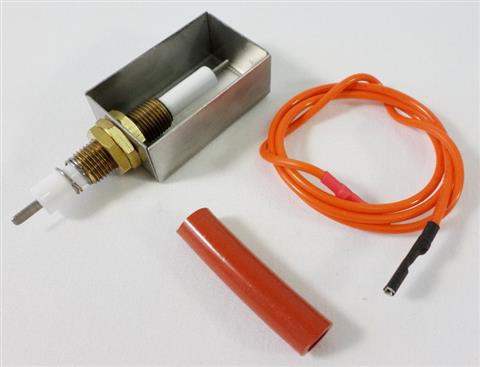 grill parts: Ignitor Electrode, Collector Box, 23in. Wire - (AOG L-Series Pre. 2015)