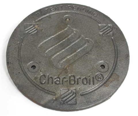 grill parts: 6" Diameter Round Patio Caddie Burner Shield - Heat Distribution Plate