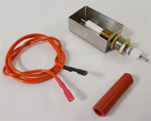 grill parts: FireMagic Main Burner Igniter Electrode And Collector Box w/Wire, Aurora And Choice