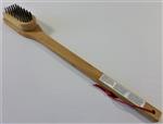 MHP JNR Grill Parts: Grill Brush - 18in. Bamboo Handle - Angled Bristle Head