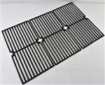 grill parts: 17-5/8" X 26-5/8" Three Piece "Gloss Finish" Cast Iron Cooking Grate Set  (image #3)