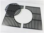 Weber Grill Parts: Gourmet BBQ System Cooking Grate Set - 3pc. - Cast Iron - (23-3/4in. x 17-1/2in.)