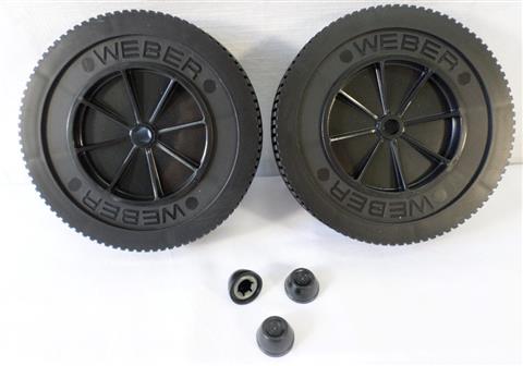 grill parts: Weber Wheels - 2pc. Set - (6in. Dia.)