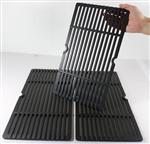 Kenmore Grill Parts: 18" X 29-5/8" Three Piece Matte Finish Cast Iron Cooking Grate Set