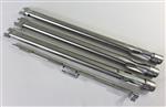 Grill Burners Grill Parts: Natural Gas Tube Burner and Flame Crossover Set - 4pc. - Stainless Steel