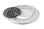 grill parts: "Gourmet BBQ System" 22" Charcoal Grill Sear Grate Set PART NO LONGER AVAILABLE, SEE PARTS 8835 AND 8834 (image #1)