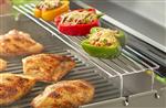 grill parts: Standing, Raised Warming Rack - Chrome Plated - (22in. x 4-3/4in. x 2-1/2in.) (image #1)