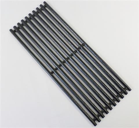 grill parts: 18-1/4" X 7-1/8" Cast Iron Cooking Grate, Top Piece (4-Burner Models, Prior To 2015)