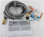 Weber Grill Parts: Oversize 1/2in. Gas Hose with Quick Connect Kit - 3/8in. Fittings (10ft.)