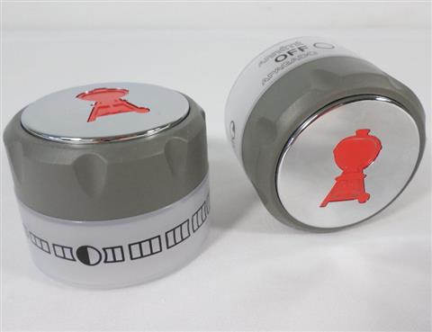 grill parts: Set Of Two "Lighted" Control Knobs For Main Burners, Summit 400/600 "Model Years 2012 And Newer"