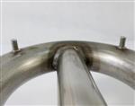 grill parts: “U” Center Feed Tube Burner - Stainless Steel - (14-1/2in. x 6-7/8in.) (image #4)