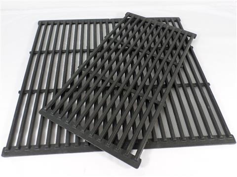 grill parts: 19-1/4" X 31-1/8" Three Piece Cast Iron Cooking Grate Set