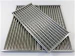 Kenmore Grill Parts: 18-3/8" X 26-1/4" Three Piece Infrared Slotted Stamped Stainless Cooking Grate Set