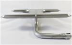 grill parts: Economy 15-1/2" H-Burner With A "Curved Right" Venturi Tube (image #2)
