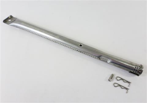 grill parts: 15-7/8" X 1" Diameter Tube Burner With Round Mounting Hole And Crossover Stud At Center Of The Tube 