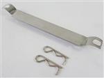 Kenmore Grill Parts: 4-1/2" Flame Carryover Tube With Cotter Pins (Fits 1" Diameter Burner Tube)