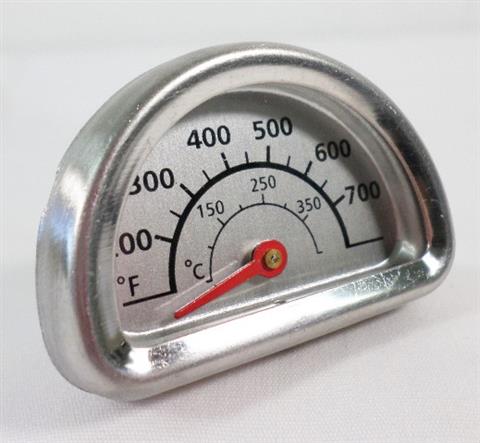 grill parts: "Top-Rounded" Charbroil Semi-Circular Temperature Gauge