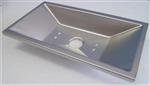 grill parts: Catch Tray with Centered Drain - Aluminum - (16-13/16in. x 9-3/8in. x 3-1/4in.) (image #1)