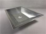 grill parts: Catch Tray with Centered Drain - Aluminum - (17-7/8in. x 11-3/4in. x 3-1/4in.) (image #2)