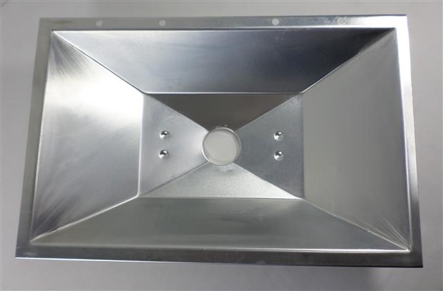 grill parts: Catch Tray with Centered Drain - Aluminum - (17-7/8in. x 11-3/4in. x 3-1/4in.)