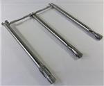 Grill Burners Grill Parts: Propane or Natural Gas Tube Burner and Flame Crossover Set - 4pc. - Stainless Steel