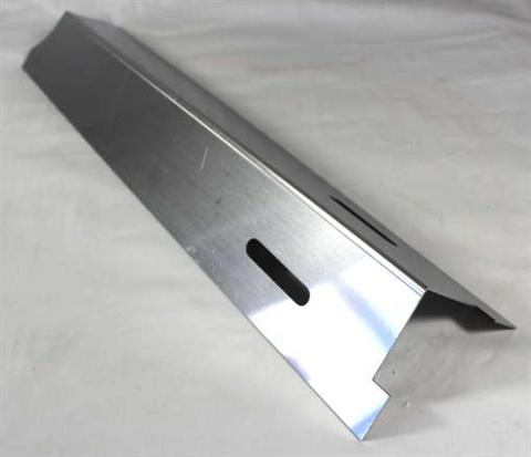 grill parts: Burner Shield - Stainless Steel - (16-1/8in. x 3-5/8in. Tapered)