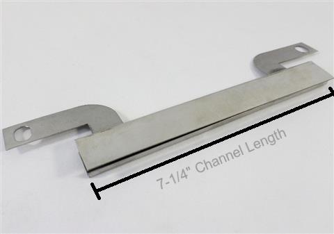 grill parts: 7-1/4" Burner Ignition Crossover Channel With "Flat" Mounting Tabs