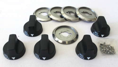 Ducane Stainless Grill Parts: Ducane Stainless Series 3-Burner Control Knob Set NO LONGER AVAILABLE