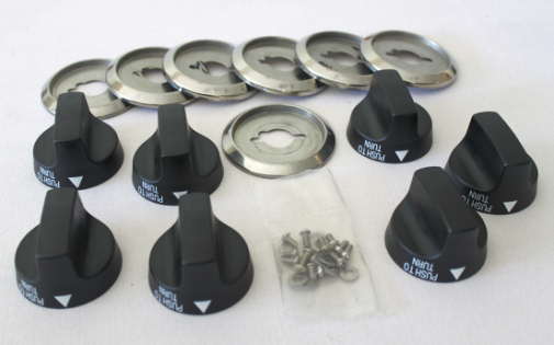 Ducane Stainless Grill Parts: Ducane Stainless Series 5-Burner Control Knob Set NO LONGER AVAILABLE