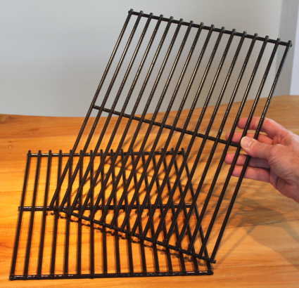 grill parts: 15" x 24" Porcelain Coated 2 Piece Cooking Grate Set PART NO LONGER AVAILABLE, SEE PART CG62