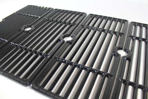 Char-Broil RED Grill Parts: 16-7/8" X 28-1/2" Four Piece Cast Iron Cooking Grate Set 