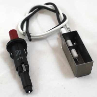 grill parts: Ignitor Kit With "Snap-In Style Push Button" And Collector Box/Electrode With Wires