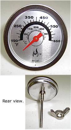 Char-Broil Model Search: 463261007 Grill Parts: 2-3/8" Round Temperature Guage