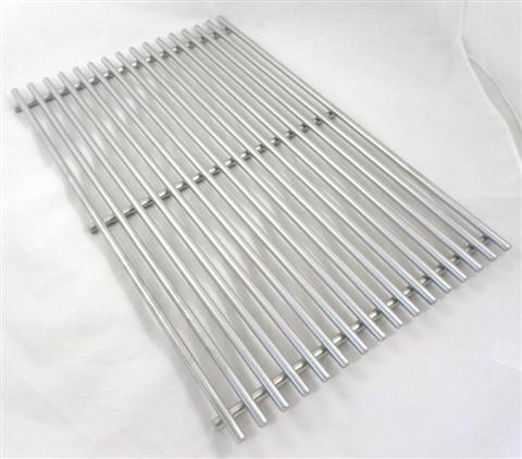 Weber Grill Parts: 19-1/2" x 12-7/8" Single Section "Heavy Duty" Stainless Steel Cooking Grate (Genesis 2007-2016)