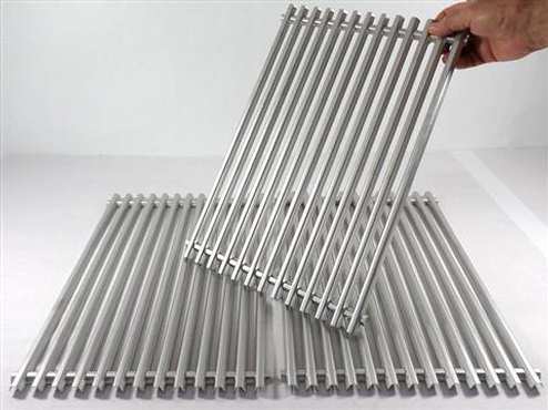 Weber Grill Parts: 17-3/8" X 35-1/4" Three Piece Stainless Steel "Channel Formed" Cooking Grate Set