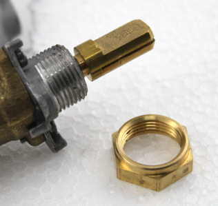 grill parts: Brass Regulator Retaining Hex Nut  