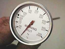 Charmglow Grill Parts: Temperature Gauge - Analog Gas Grill Thermometer - (140-550°F/60-288°C)