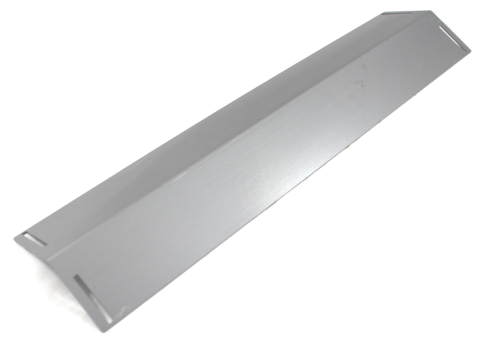 Heat Shields & Flavorizer Bars Grill Parts: Burner Shield - Stainless Steel - (16-1/2in. x 4in.)