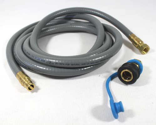 grill parts: 10 Foot  Natural Gas Hose with Quick Connect